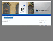 Tablet Screenshot of luitpoldhuette.de